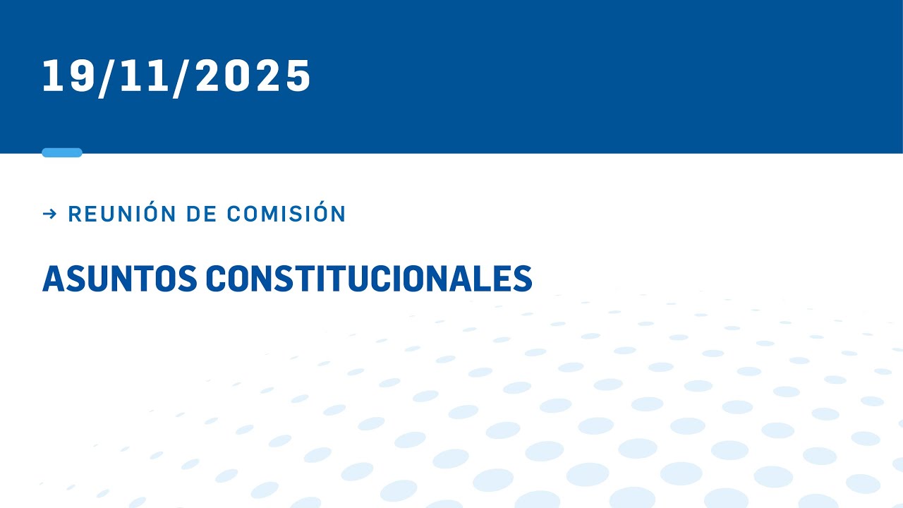 COMISI&Oacute;N ASUNTOS CONSTITUCIONALES 19-11-25