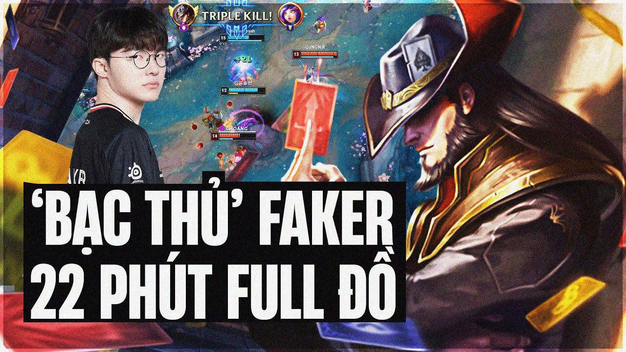 FAKER HACK TIỀN CHÓNG MẶT VỚI LỐI CHƠI TWISTED FATE ĐÒN PHỦ ĐẦU KHIẾN ĐỐI THỦ BẤT LỰC