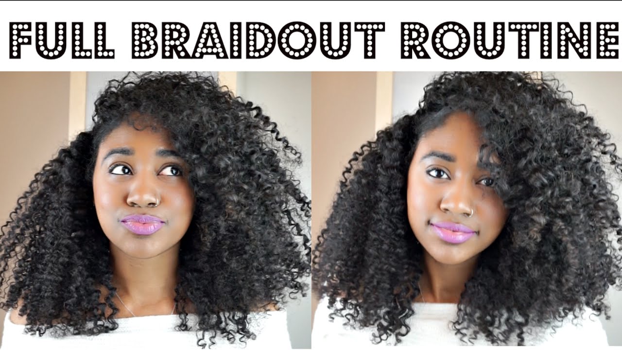 Full Braid-Out Tutorial on Natural Hair (Wash Included!)