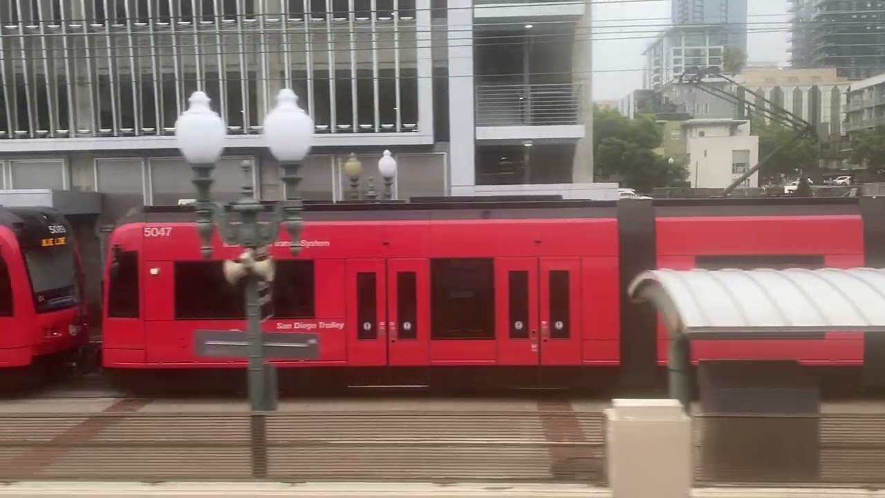 Light Rail moving shot