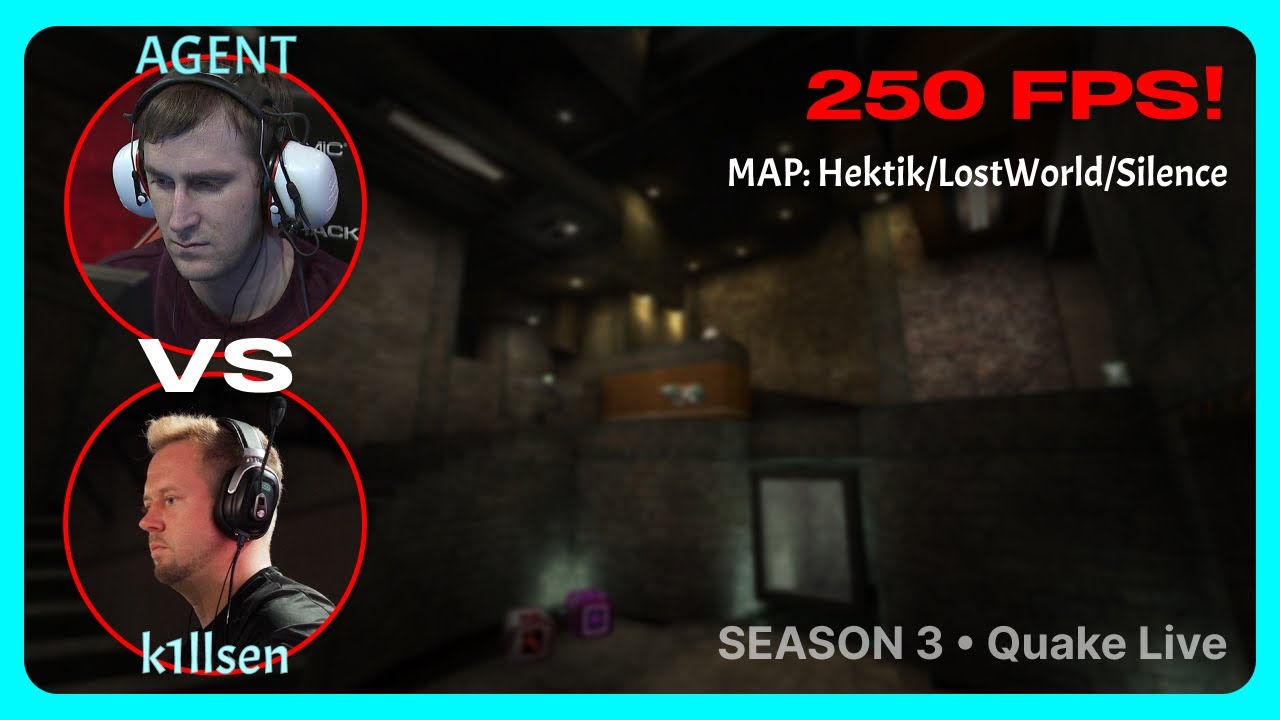 AGENT vs k1llsen | 250FPS Quake Season 3 | BO3 | Quake Live