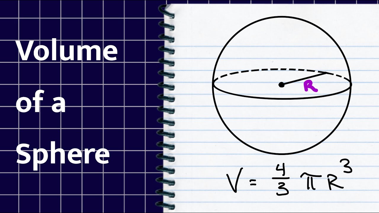 Spheres - Find the Volume and Radius
