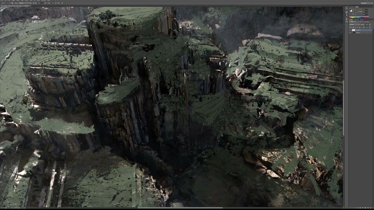 3D paint-over process