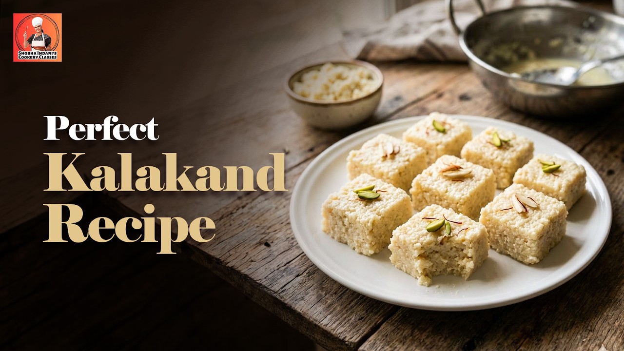 Kalakand Recipe | Milk Cake Sweet Recipe at Home | Easy Indian Sweet with Full Cream Milk
