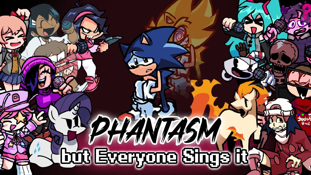 FNF Phantasm but Everyone Sings it (Without Trampoline) - Friday Night Funkin' Cover