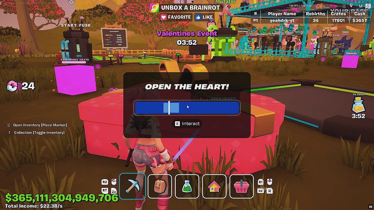 Fortnite #unbox a brainrot # valentines event #valentines quest
