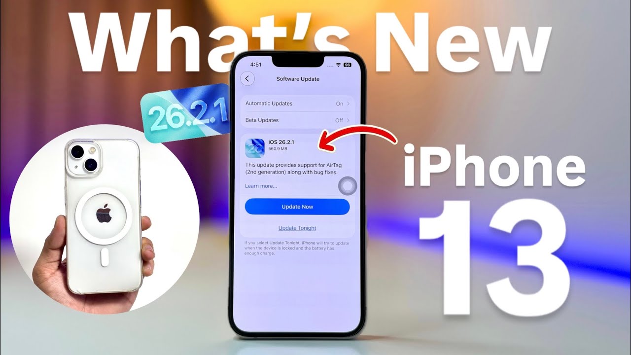 iOS 26.2.1 New Update for iPhone 13 Released- What’s New in iPhone 13