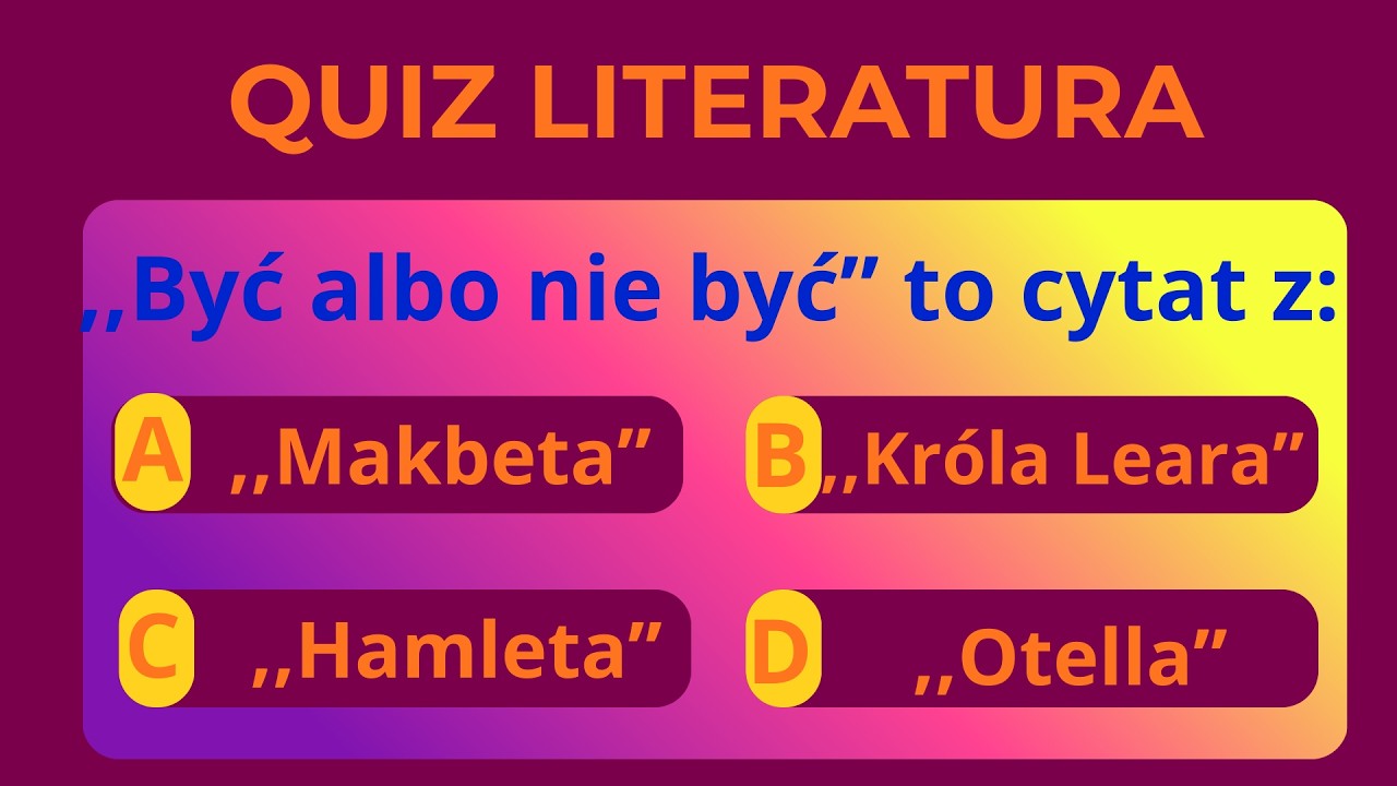 MYŚLISZ, ŻE ZNASZ SIĘ NA KSIĄŻKACH?  Zdobądź 20/20! #quiz #wiedza