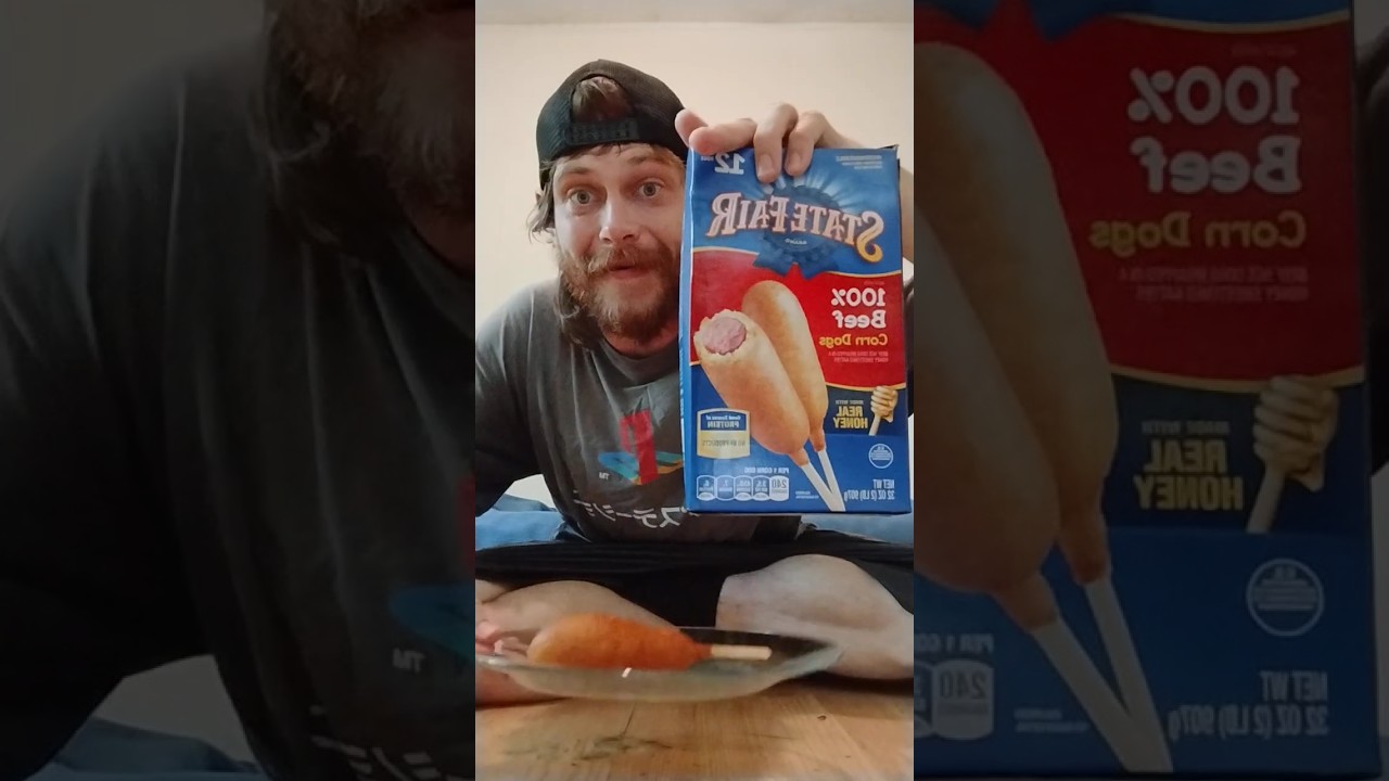 State Fair 100% Beef Corn Dogs #fyp #fy #review #food #corndog
