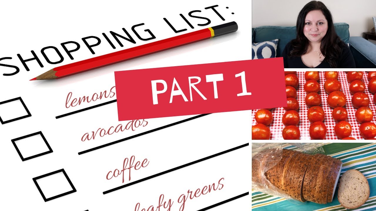 Mediterranean Diet Ingredients I Buy Weekly - Shopping List