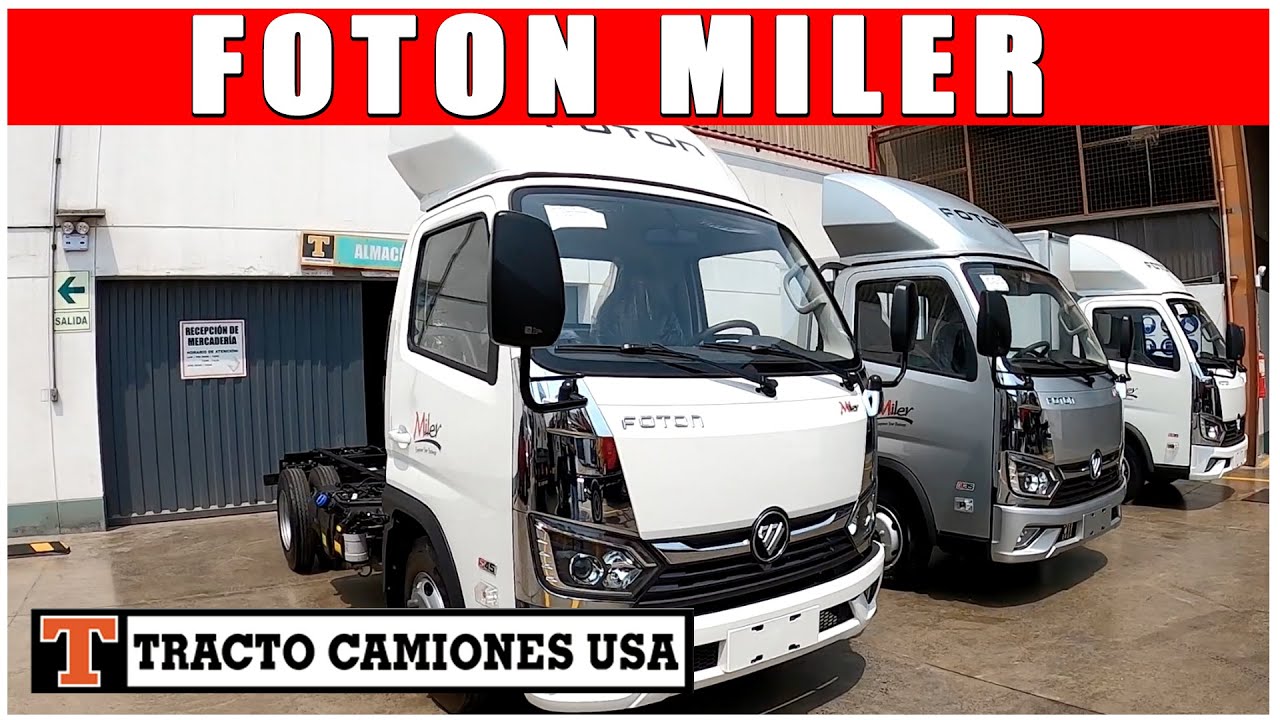 FOTON MILER para 3 pasajeros: Conoce el modelo de cami&oacute;n ligero de Tracto Camiones USA | 939240124
