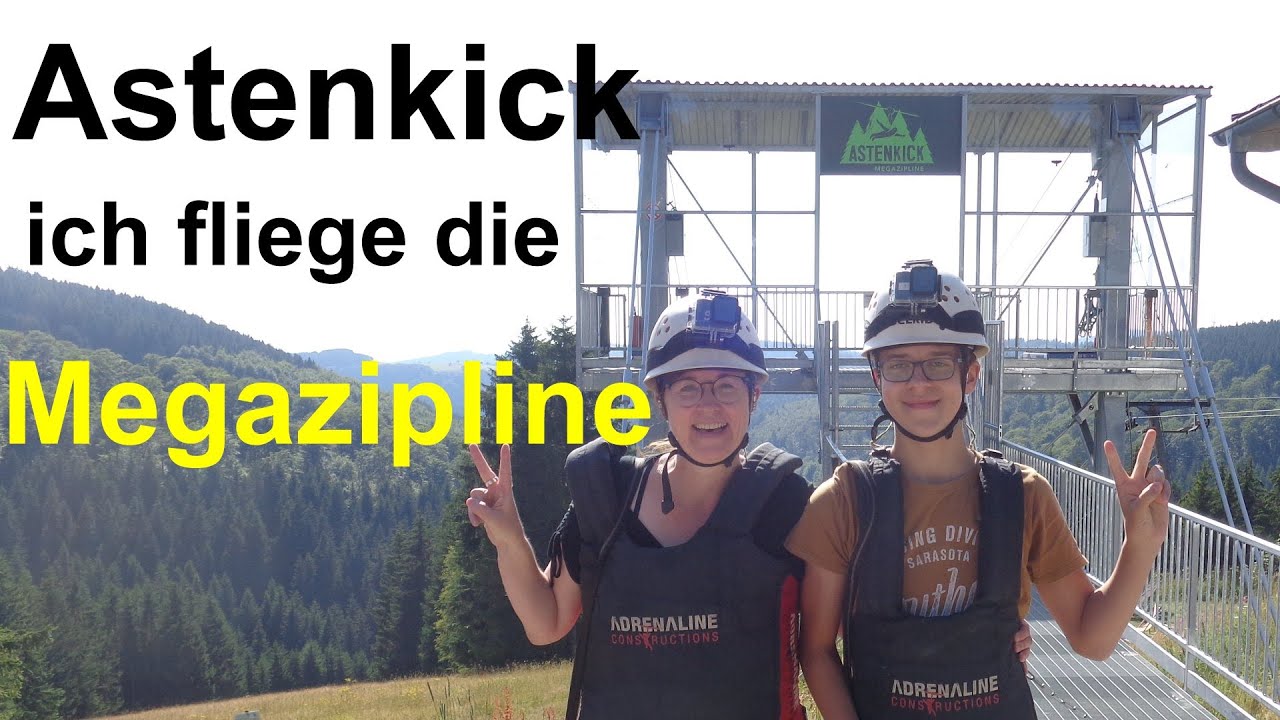 Astenkick -- Ich fliege die Megazipline am Kahlen Asten -- Mit Action-Cam