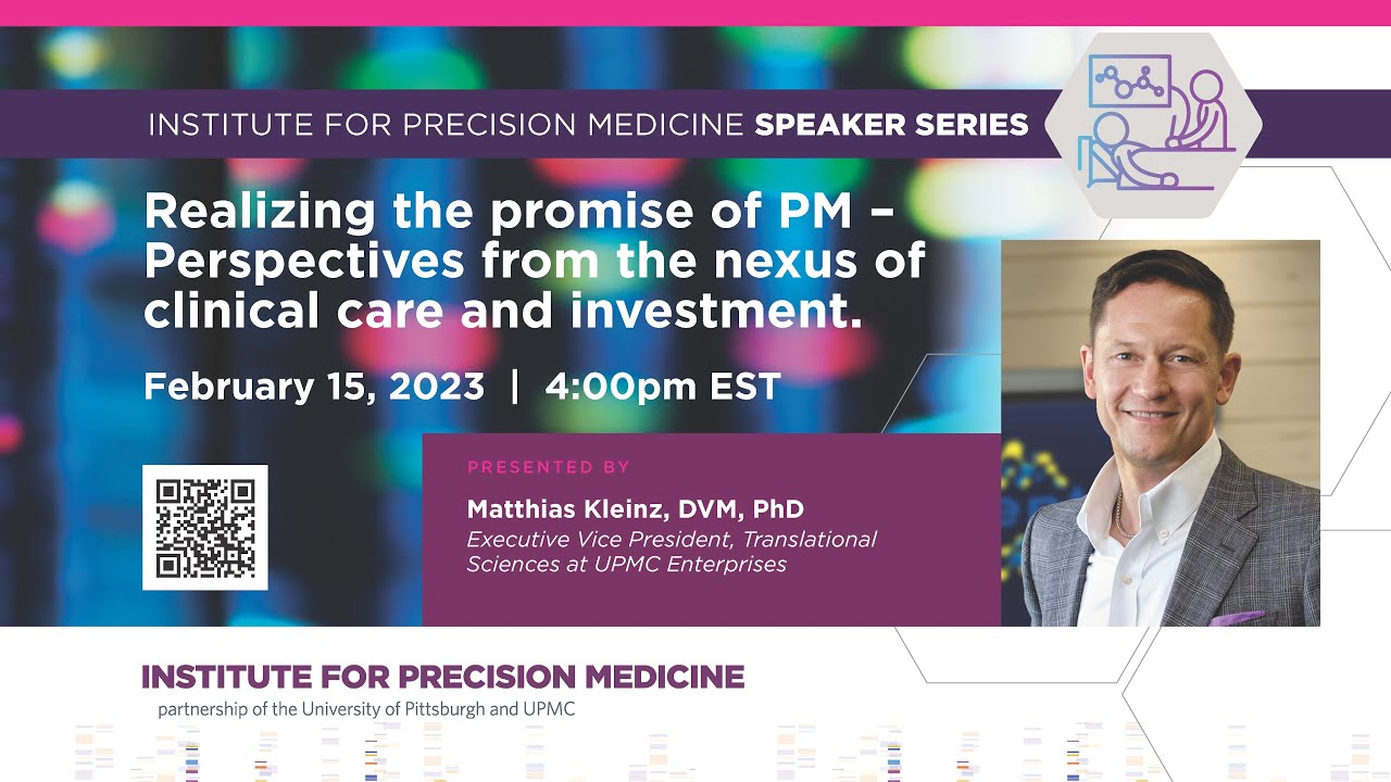 IPM Speaker Series – Matthias Kleinz, DVM, PhD – February 2023