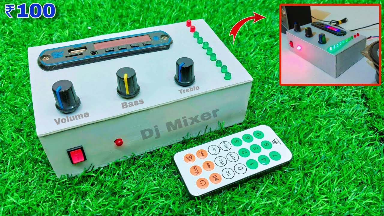 DJ Mixer || How To Make DJ Mixer || Vu meter