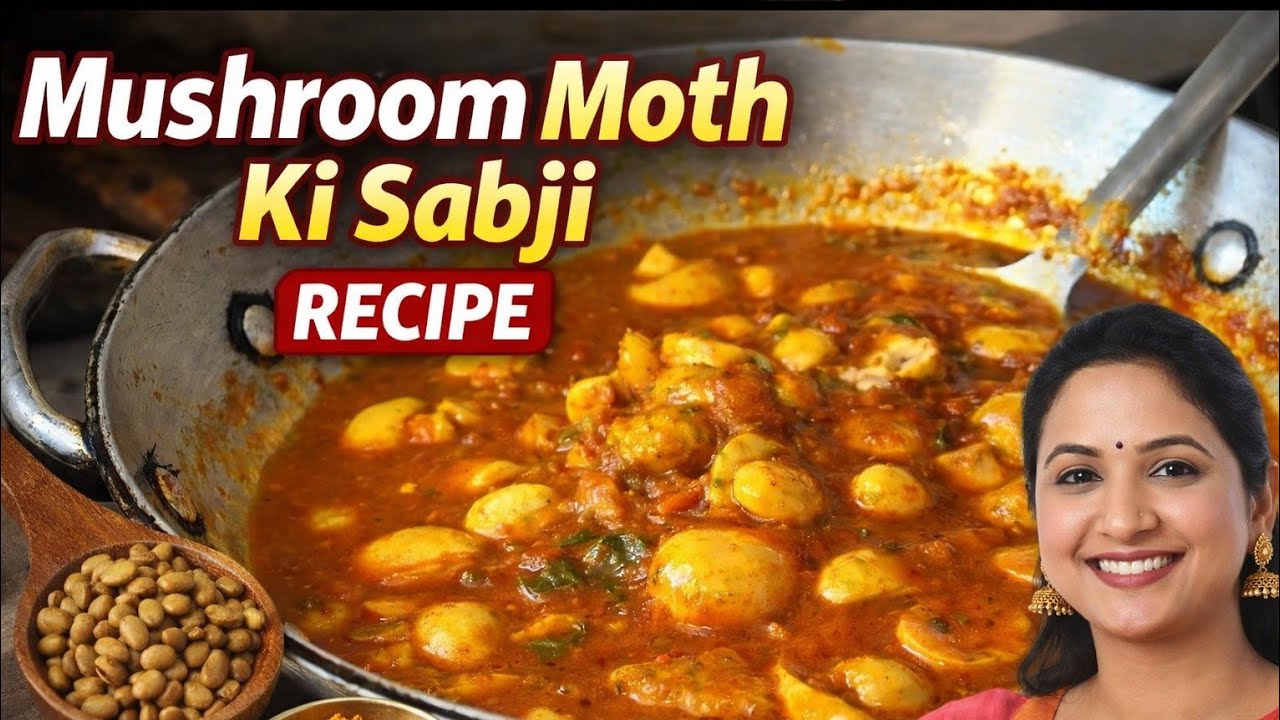 Mushroom moth sabji special Ramzan sehri time || quick and easy recipe || Indian veg recipe