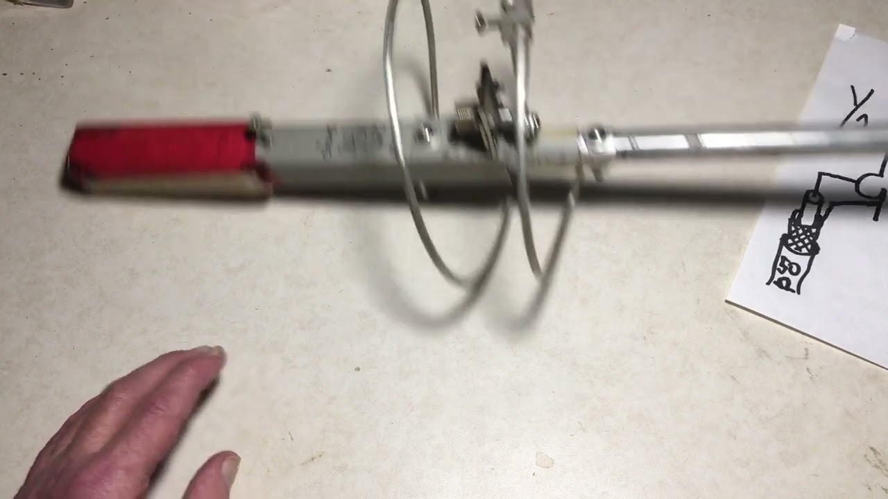 2 Meter 5/8 Wave Antenna ~ Schematic and measurements