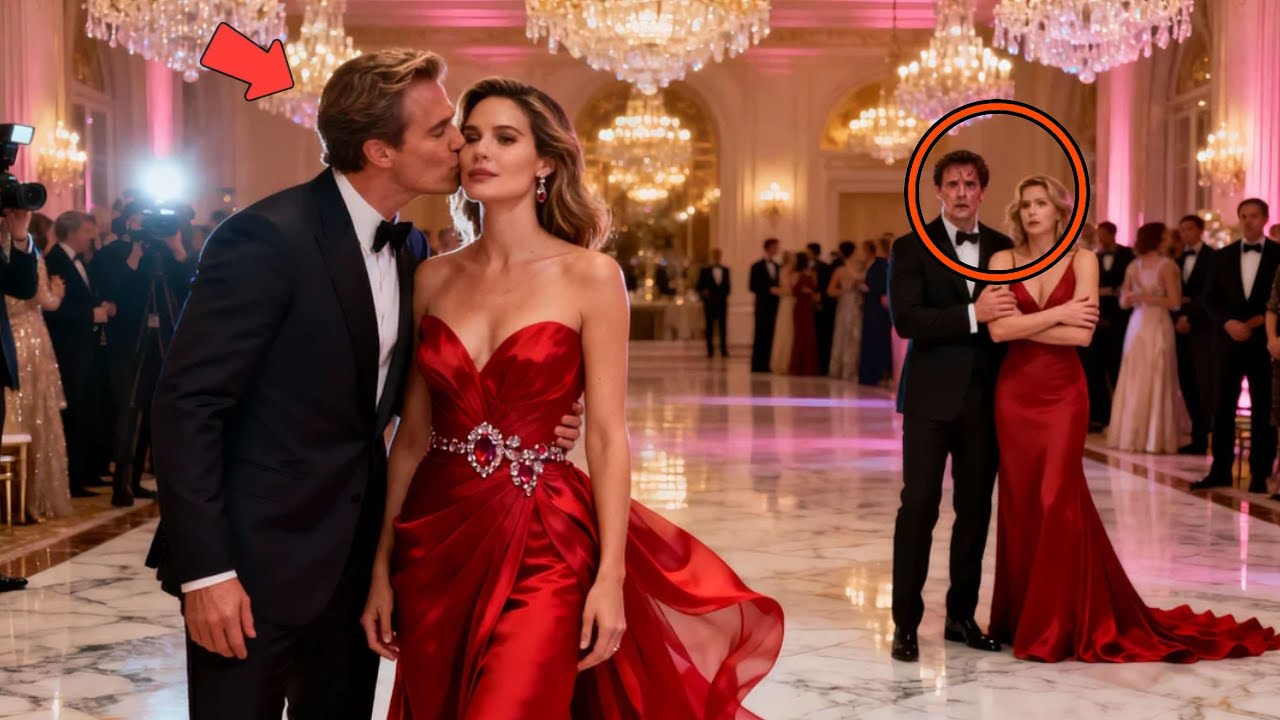 He Arrived Proudly With His New Wife — Then Froze When a Billionaire Kissed His Ex-Wife