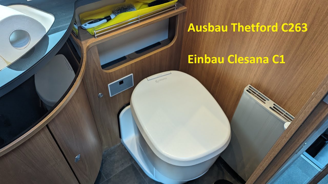 AusbauThetford C263 Kassettentoilette, Clesana C1 Einbau