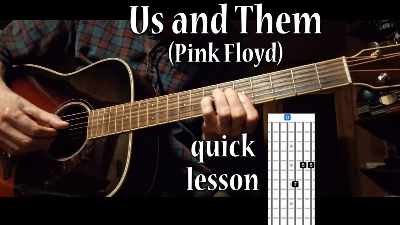 Us and Them (Pink Floyd) - quick guitar lesson