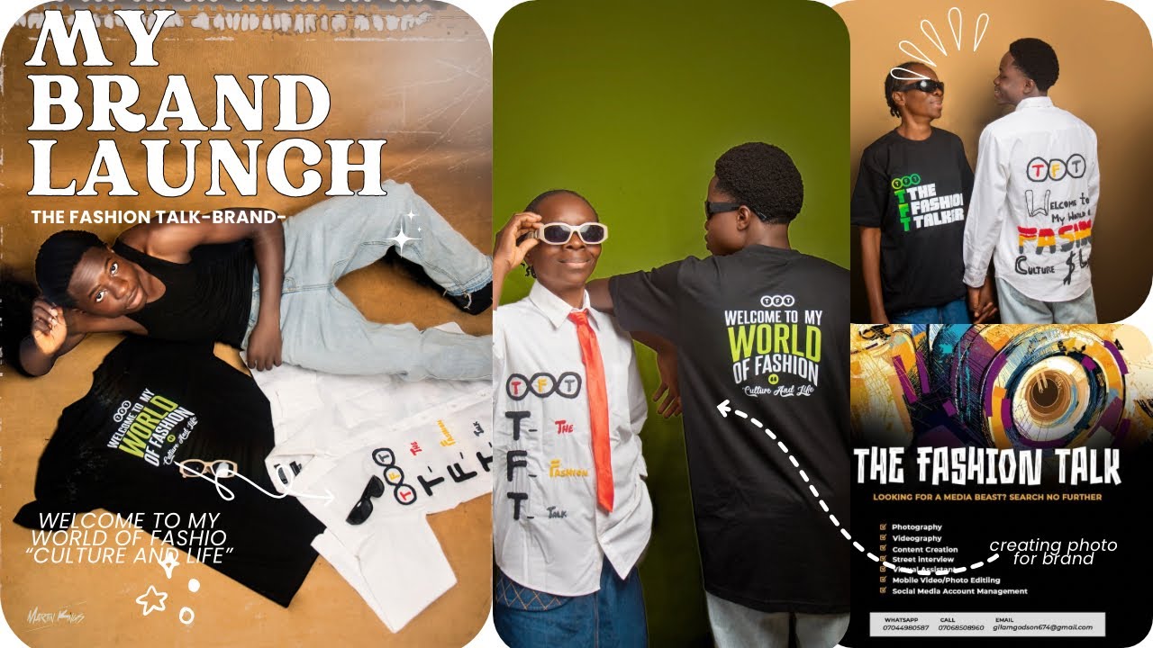 My Brand launch 🚀 #thefashiontalkbrand #youtube #brandlaunch