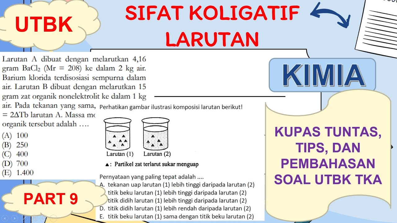 #9 Sifat Koligatif Larutan - Pembahasan Soal Persiapan UTBK 2021 KIMIA