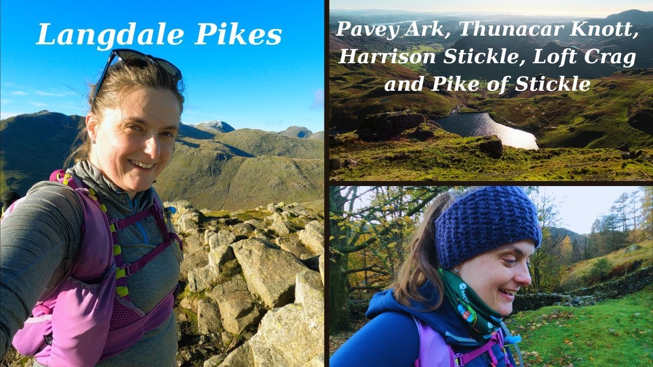 Trail running around the Langdale Pikes