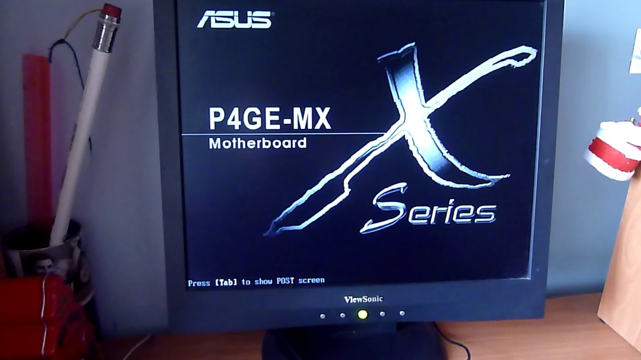 ASUS P4GE-MX testing motherboard (тестирование материнской платы)