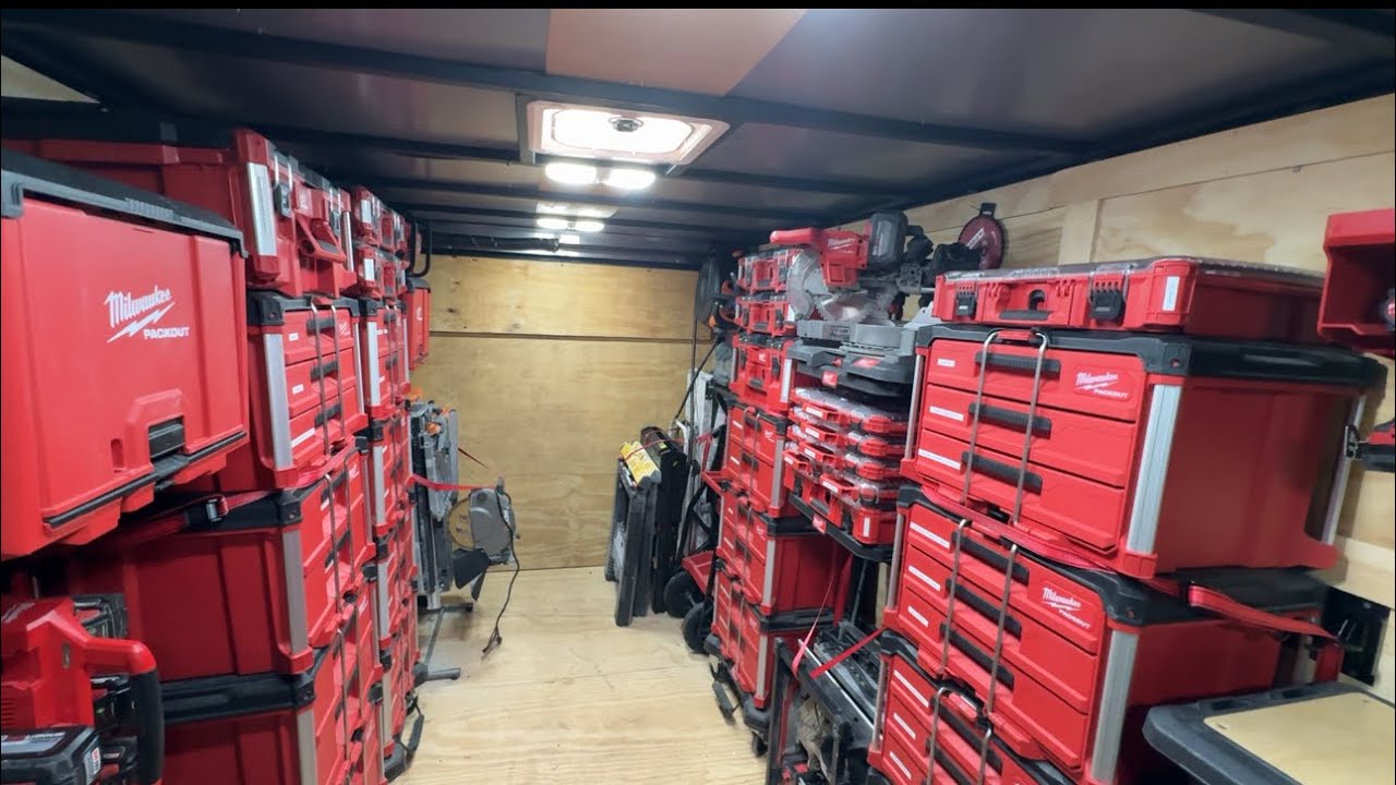 My Milwaukee Packout Trailer (Part 2) Tool Tour and Upgrades!!!