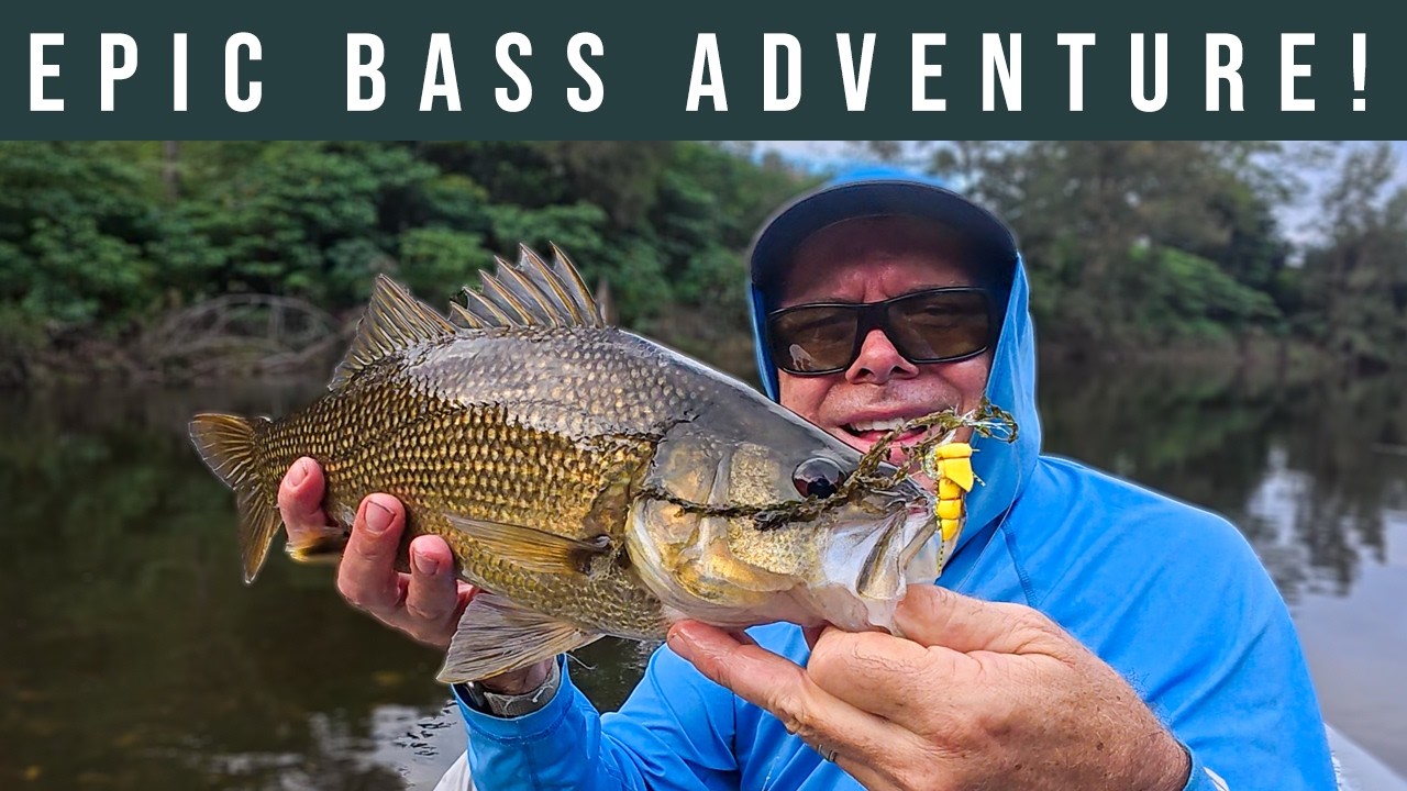 KAYAK FLY FISHING for Big Aussie River Bass!