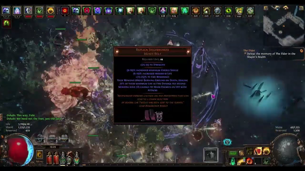 PoE 3.22  Replica Siegebreaker is a bait for Sentinel of Radiance but damage is huge