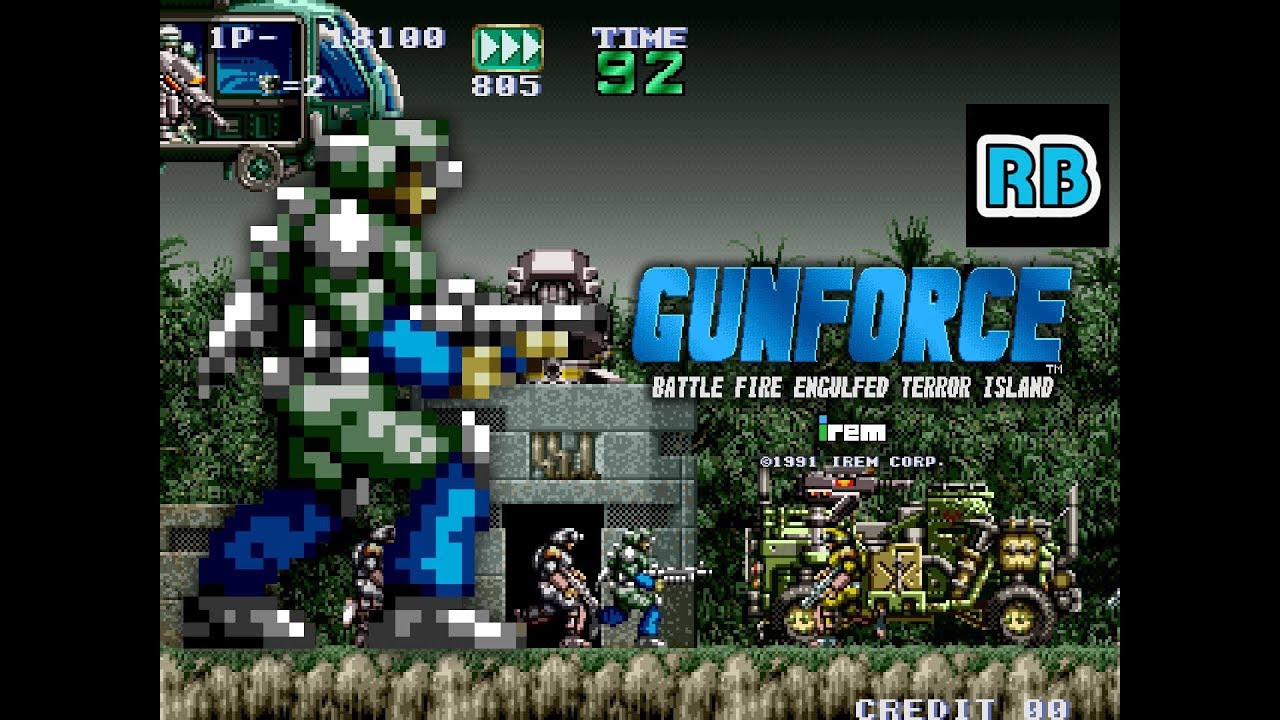1991 [60fps] Gunforce (World) Nomiss ALL