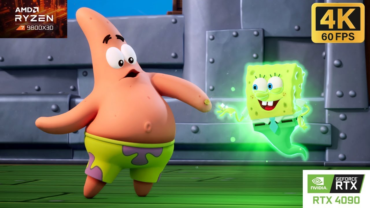 SpongeBob SquarePants: Titans of the Tide PC Max Settings 4K60fps Part.1 [No Commentary]