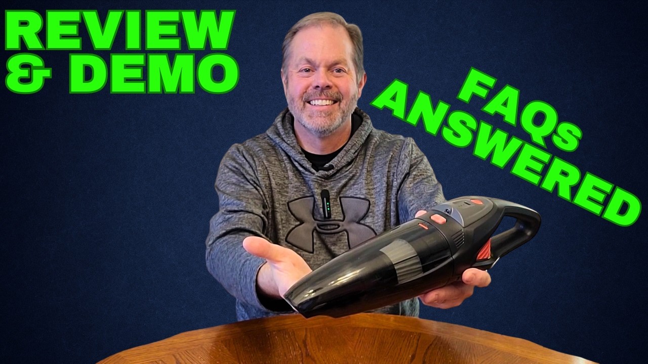 DEMO & REVIEW - ZIHUOFAN Handheld Cordless Vacuum Cleaner (CAN IT HANDLE PET HAIR?)