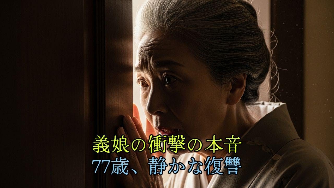 「もう限界なのよ」義理の娘の残酷な本音。77歳女性が選んだ、あまりに静かな復讐