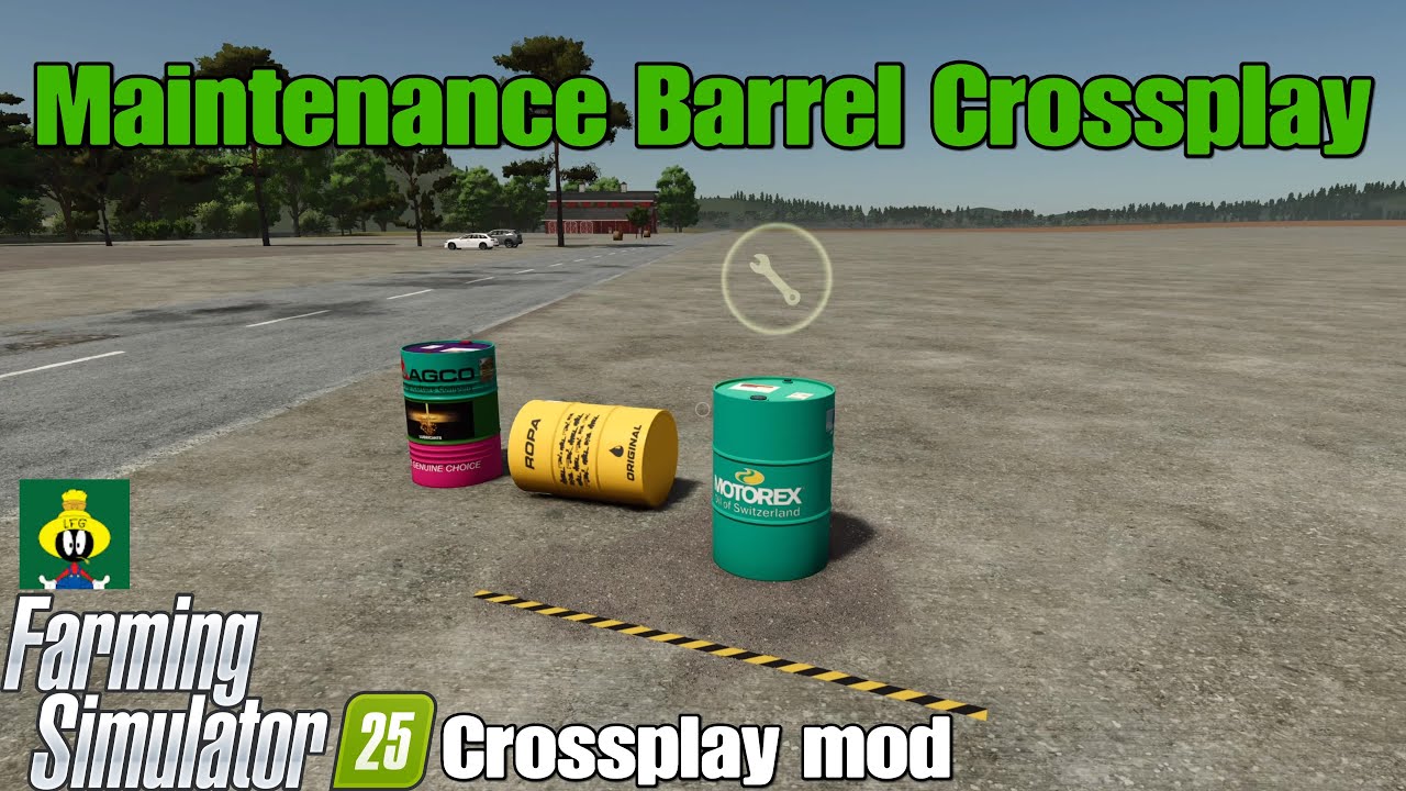 Мод на кроссплей для Maintenance Barrel / FS25