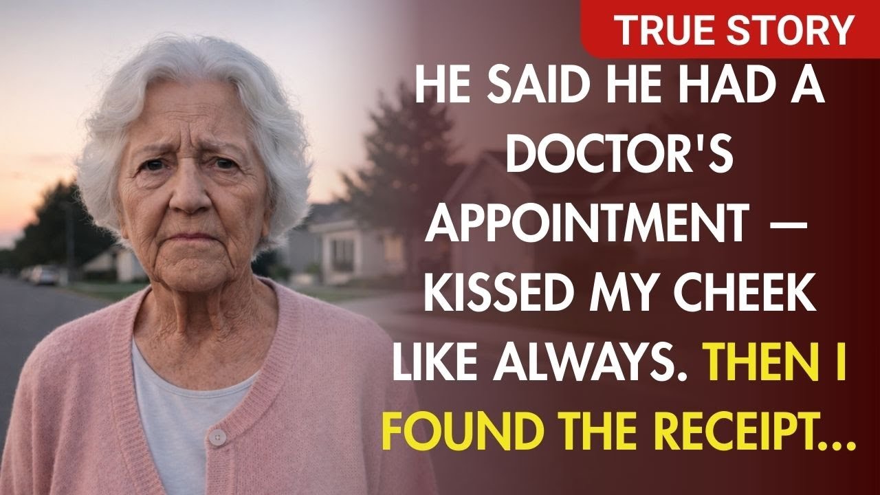 He Said He Had a Doctor's Appointment — Kissed My Cheek Like Always. Then I Found the Receipt