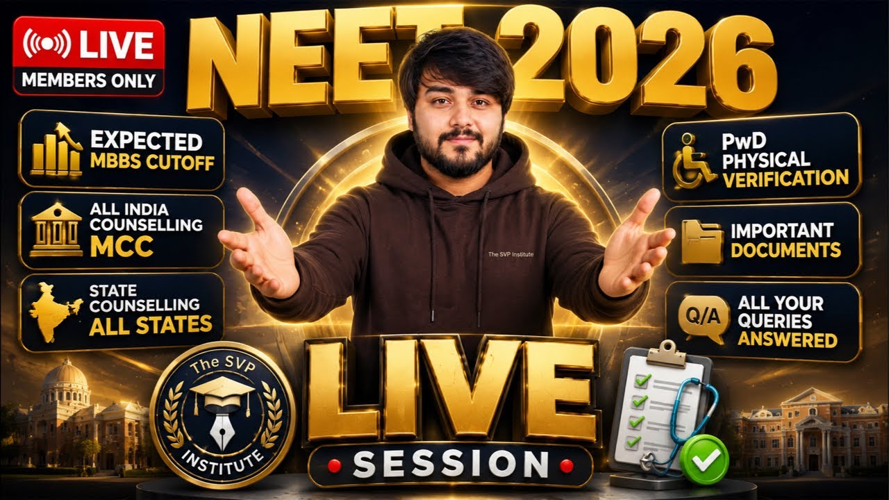 NEET 2026 Expected MBBS Cutoff | LIVE Counselling Session | AIQ, PwD Verification & MBBS Admission