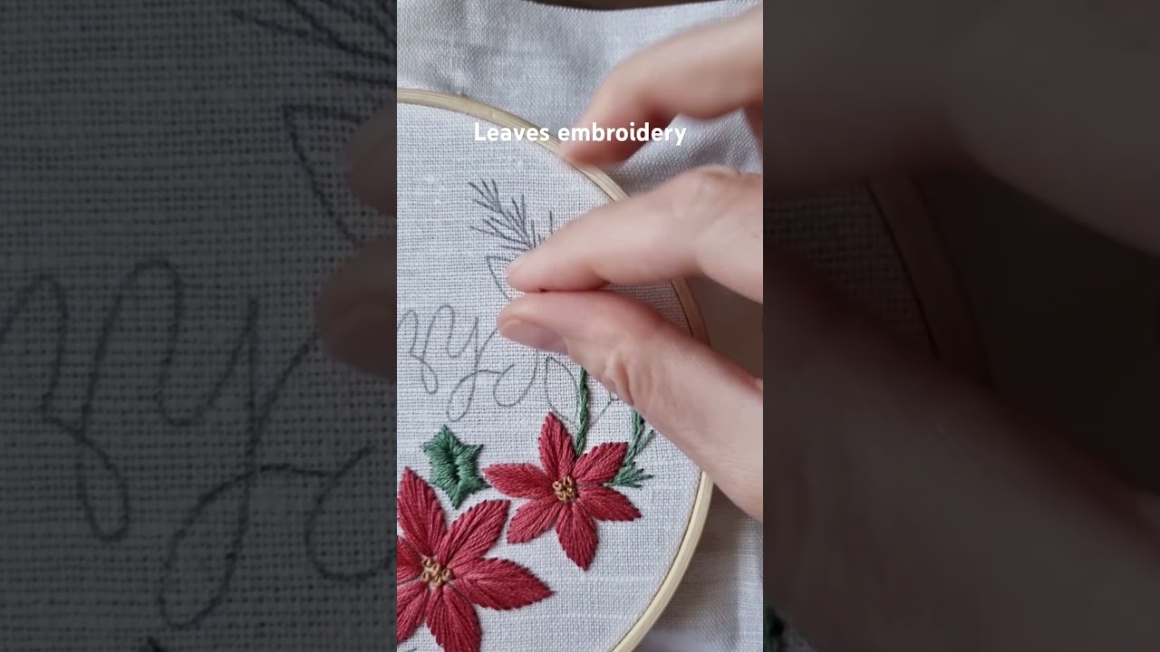 Merry Christmas hand embroidery #embroidery #handembroidery #handmade #stitch #art #christmas #craft