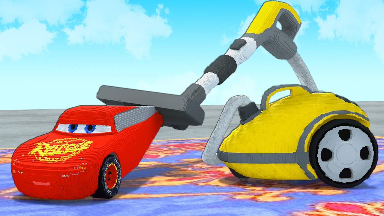 LONG CARS vs VACUUM CLEANER in Teardown