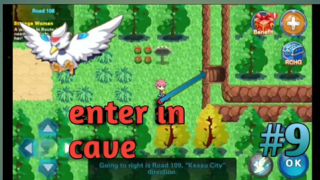 Enter in cave, route 109.Monster  storm 2 #9