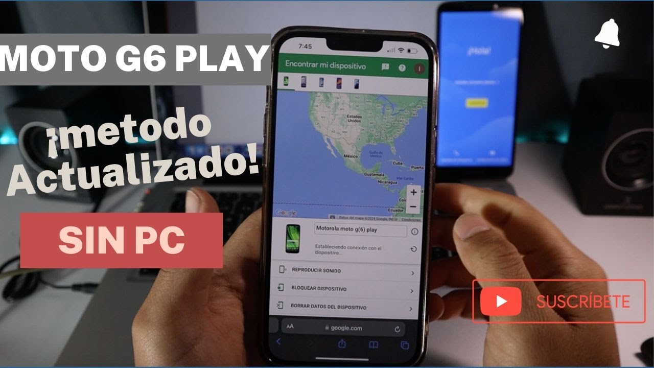 Cómo eliminar la cuenta de google del moto g6 play ¡METODO 2024! Actualizado! método BLOQUEO REMOTO!