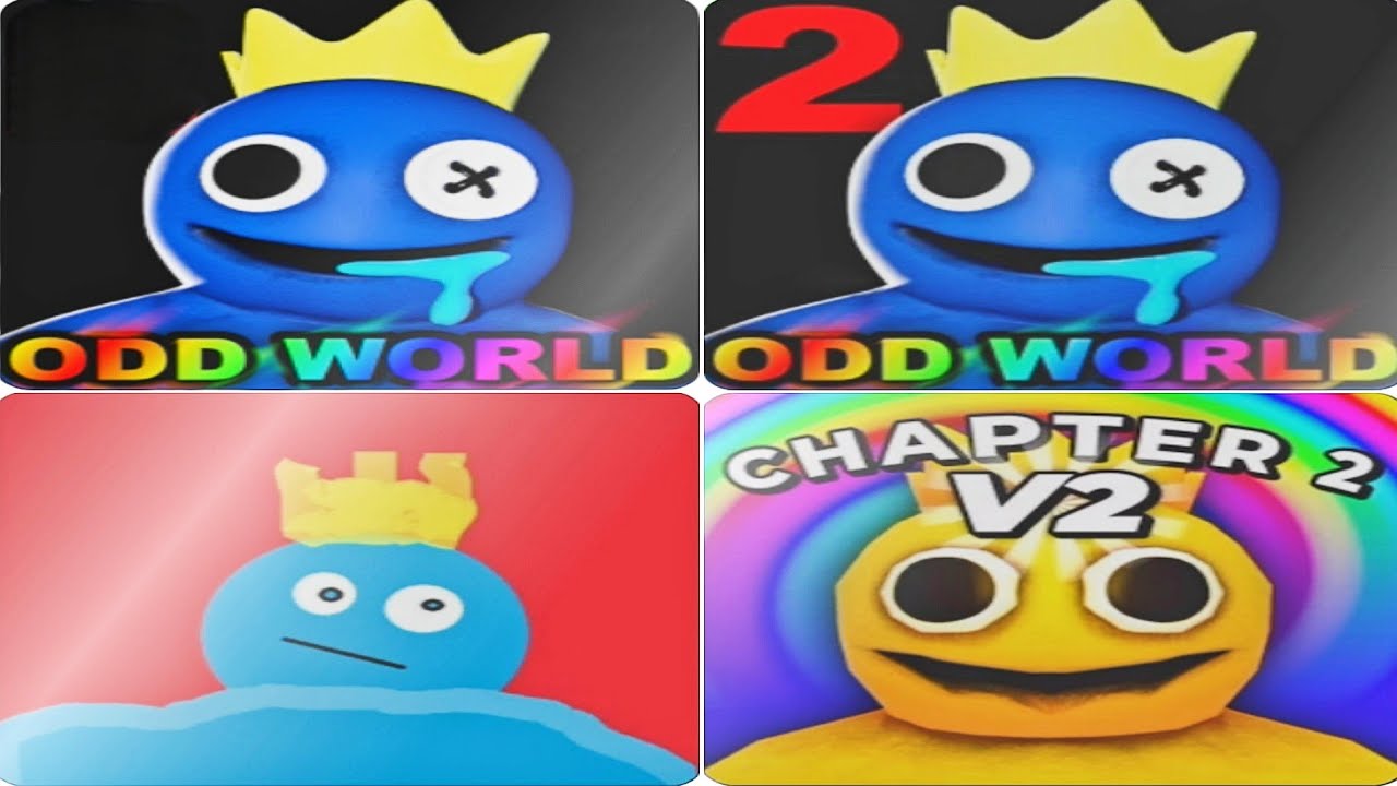 Rainbow Friends 1 2 Original Vs Rainbow Friends 1 2 Fanmade Full Gameplay