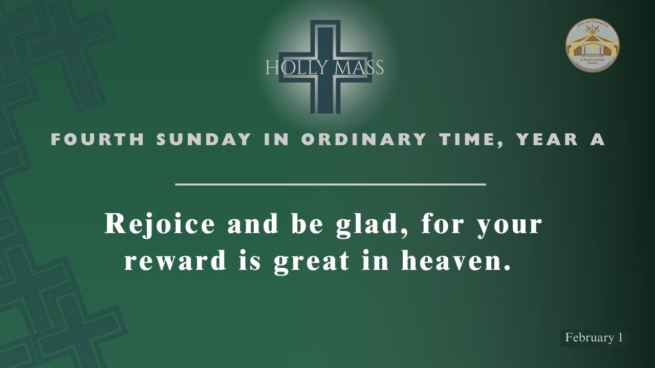 LIVE CATHOLIC 11:30 AM|FOURTH SUNDAY IN ORDINARY TIME, YEAR A| February 1