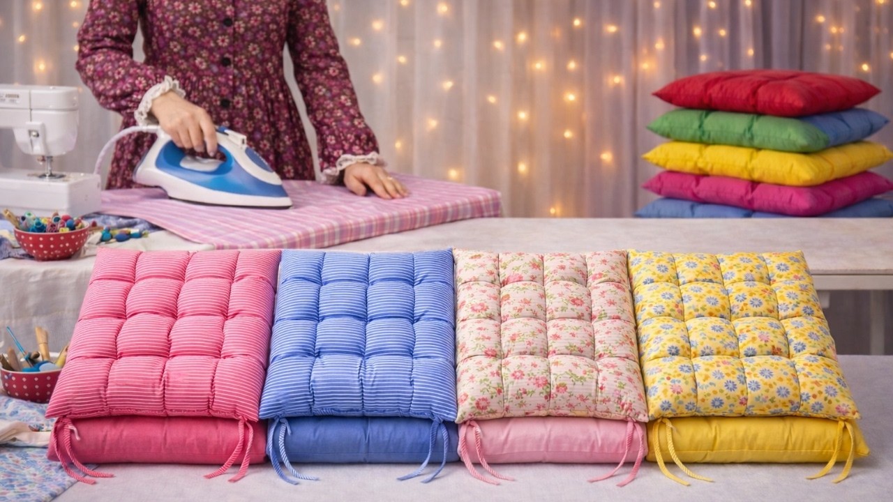 ZERO STRESS! Quick & Easy DIY Seat Cushion Tutorial