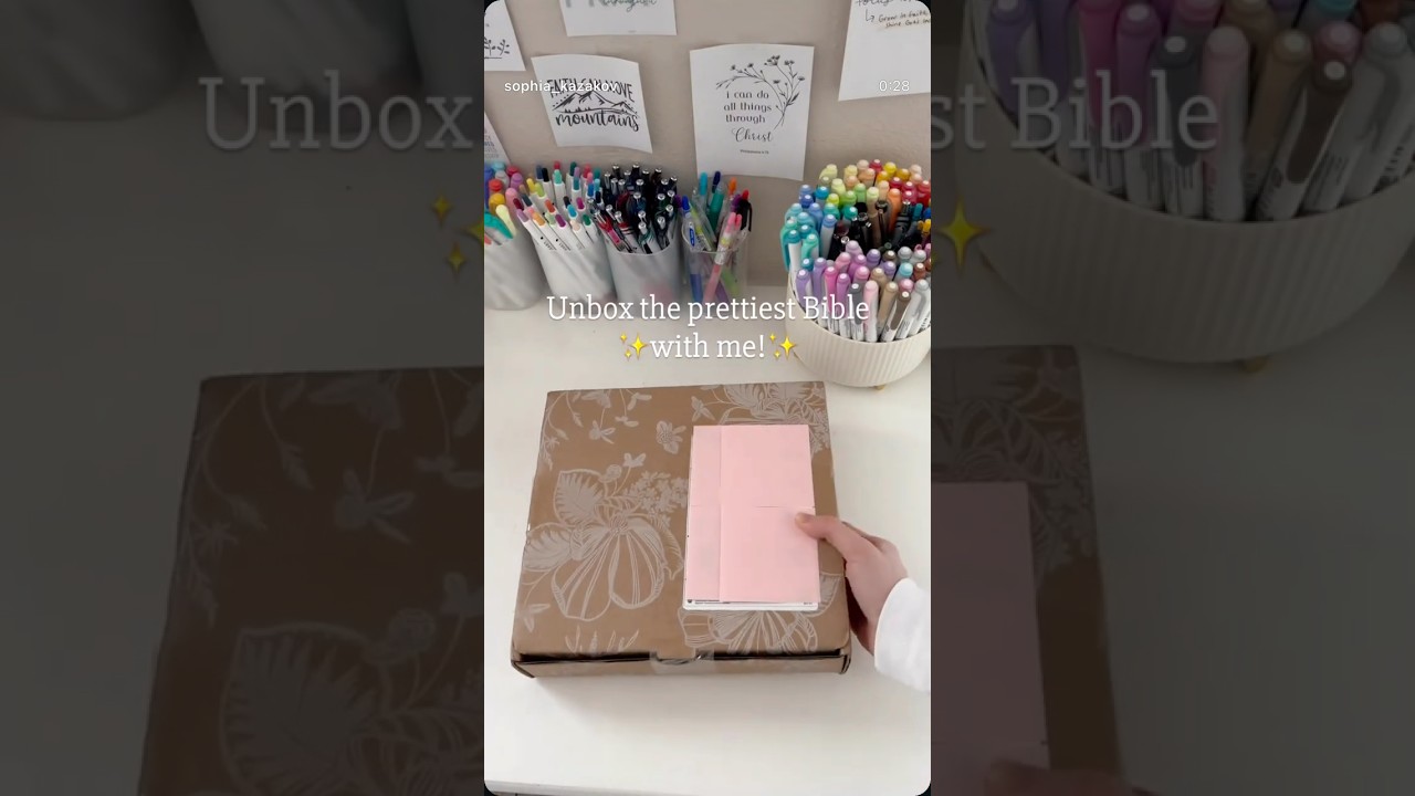 Unbox the prettiest Bible with me! #biblestudy #biblestudytools #biblejournaling #christian