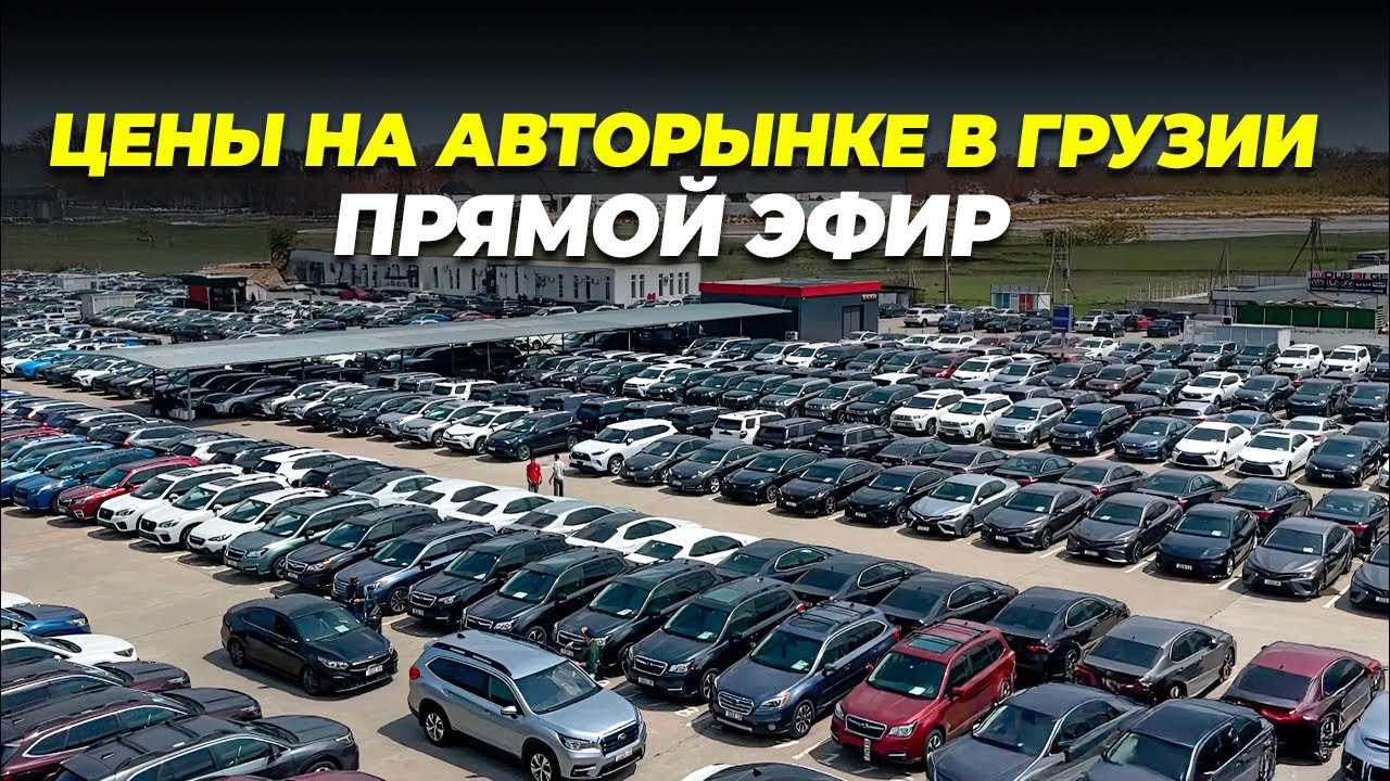 Прямой эфир с авторынка Грузии. Какой авто можно купить дешевле рынка в РФ?