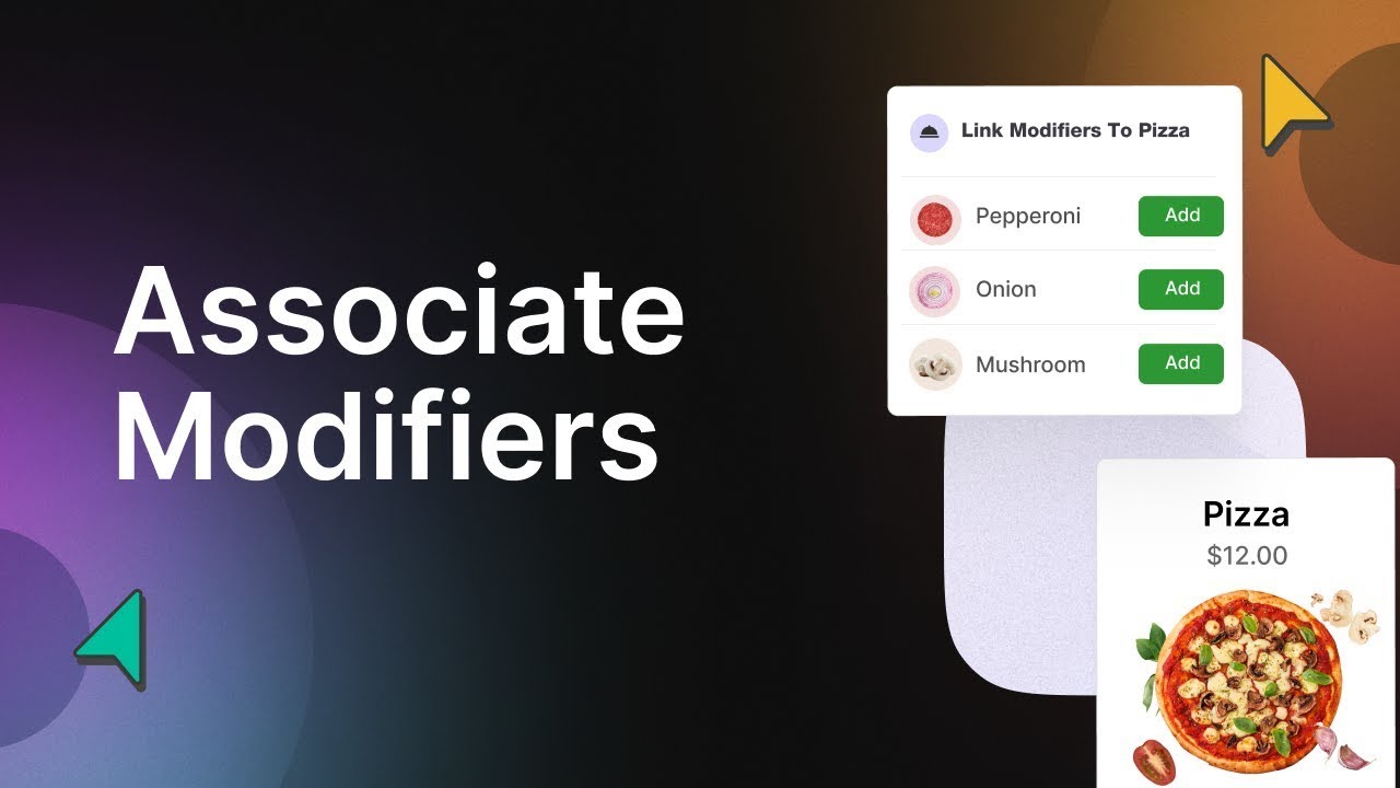 How To Associate Modifier With Product In Slant Web Pos