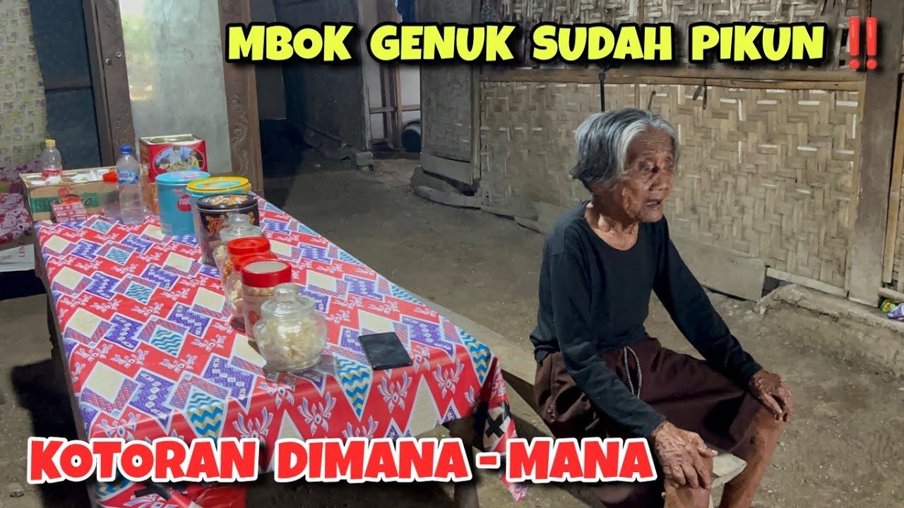 Mbok Genuk sudah pikun & kotoran dimana - mana ‼️ Hidup sebatang kara usia tua
