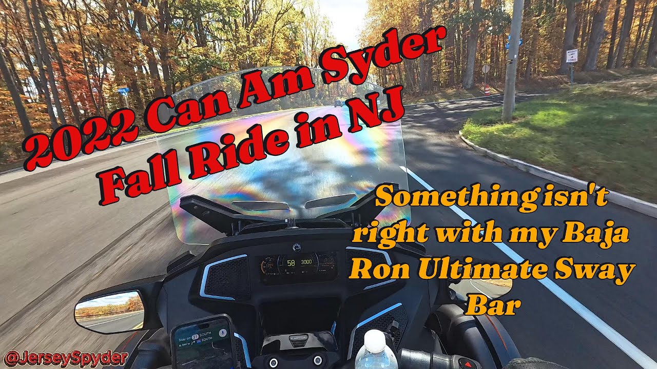 2022 Can Am Spyder RTL Fall Ride/My Baja Ron Ultimate Sway Bar isn't Installed Properly