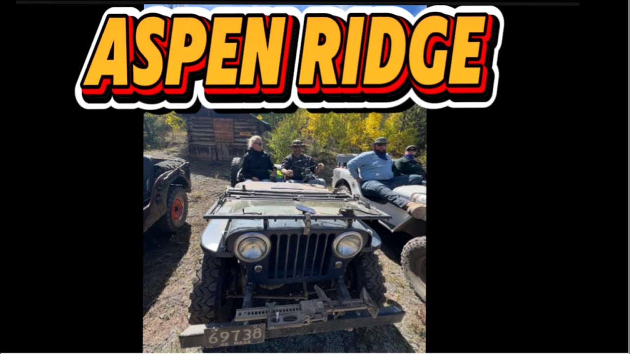 Flat Fenders on Aspen Ridge-Final day of Colorado FCT 2025 vintage Jeep fun farewell lunch party.